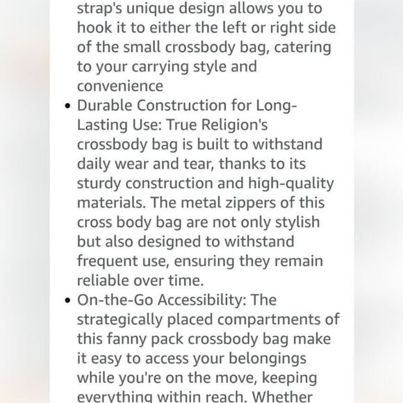 True Religion Yeta 2.0 Sling Bag - Picture 6 of 9